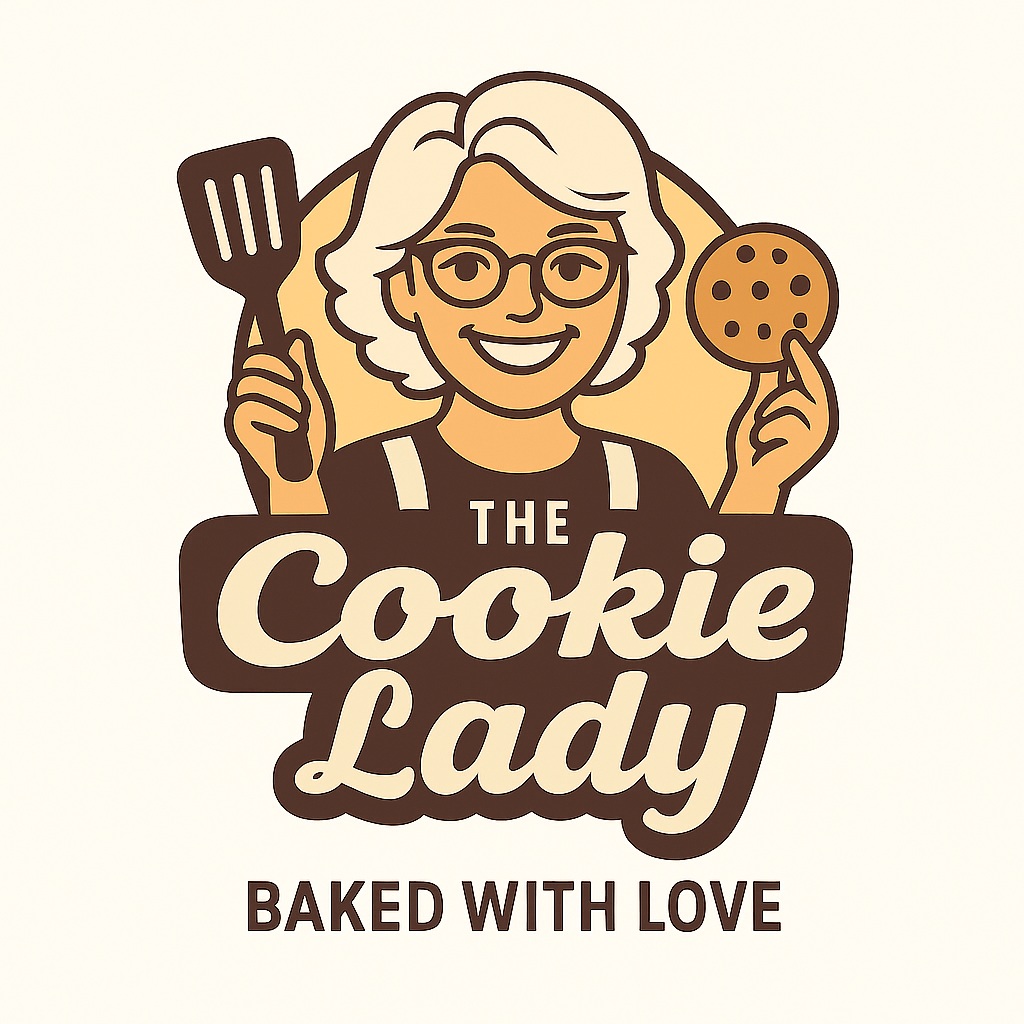 Fresh cookies cooling on a rack