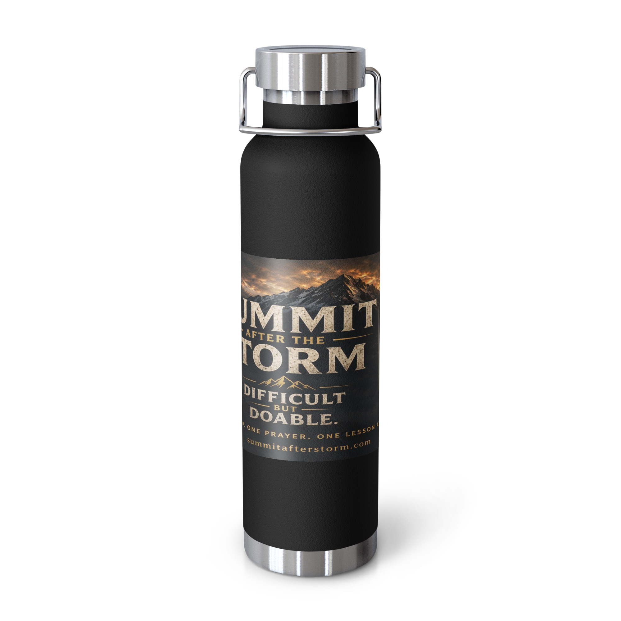 Summit After the Storm™ “Difficult but Doable” Copper Vacuum Insulated Bottle - Image 3