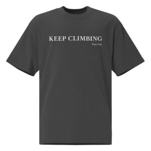 Keep Climbing Oversized faded t-shirt