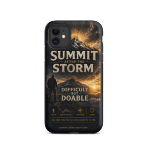 Summit After the Storm™ “Difficult but Doable” Tough Case for iPhone®
