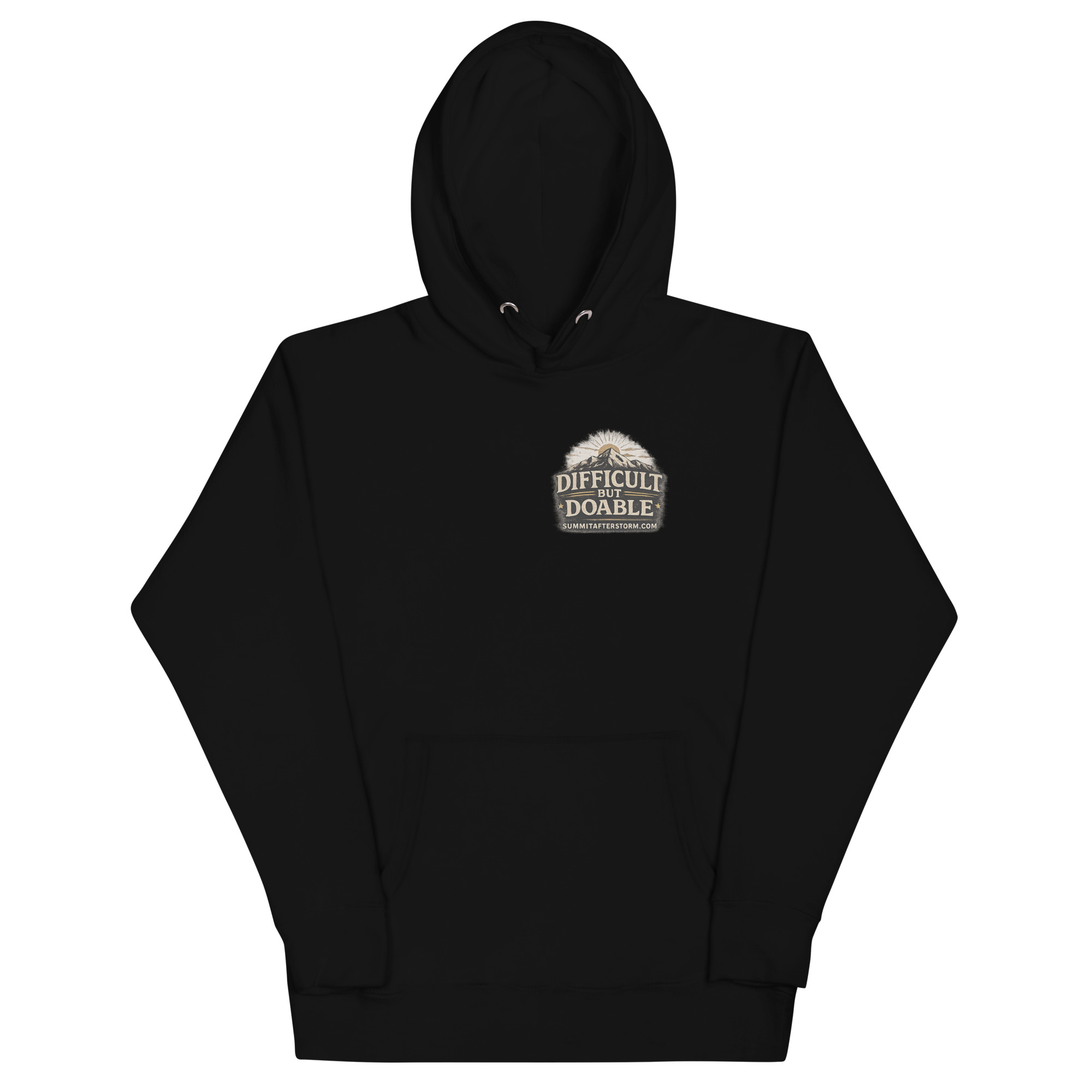 Summit After the Storm™ “Difficult But Doable” Premium Hoodie